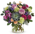 Lavender Rose &amp; Succulent Garden Bouquet