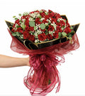 48 RED ROSES WITH BABY'S BREATH