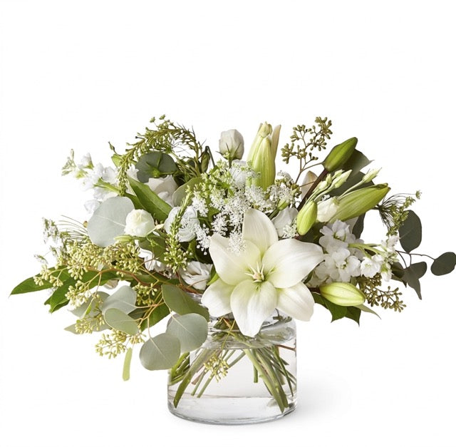 White Lily &amp; Eucalyptus Jar