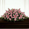 All Pink Mixed Floral Casket Spray