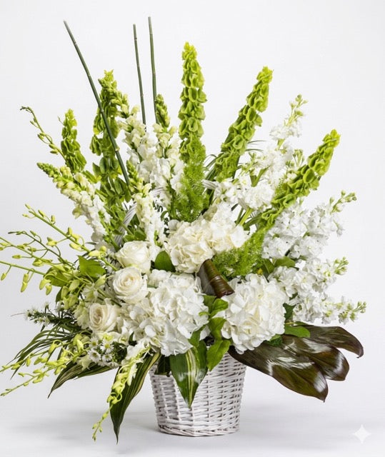Aromatic Flower Basket - Lilies and Hydrangeas