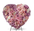 Pink & Purple Mixed Floral Heart
