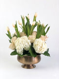 Elegant White Blooms & Copper Classic Bouquet