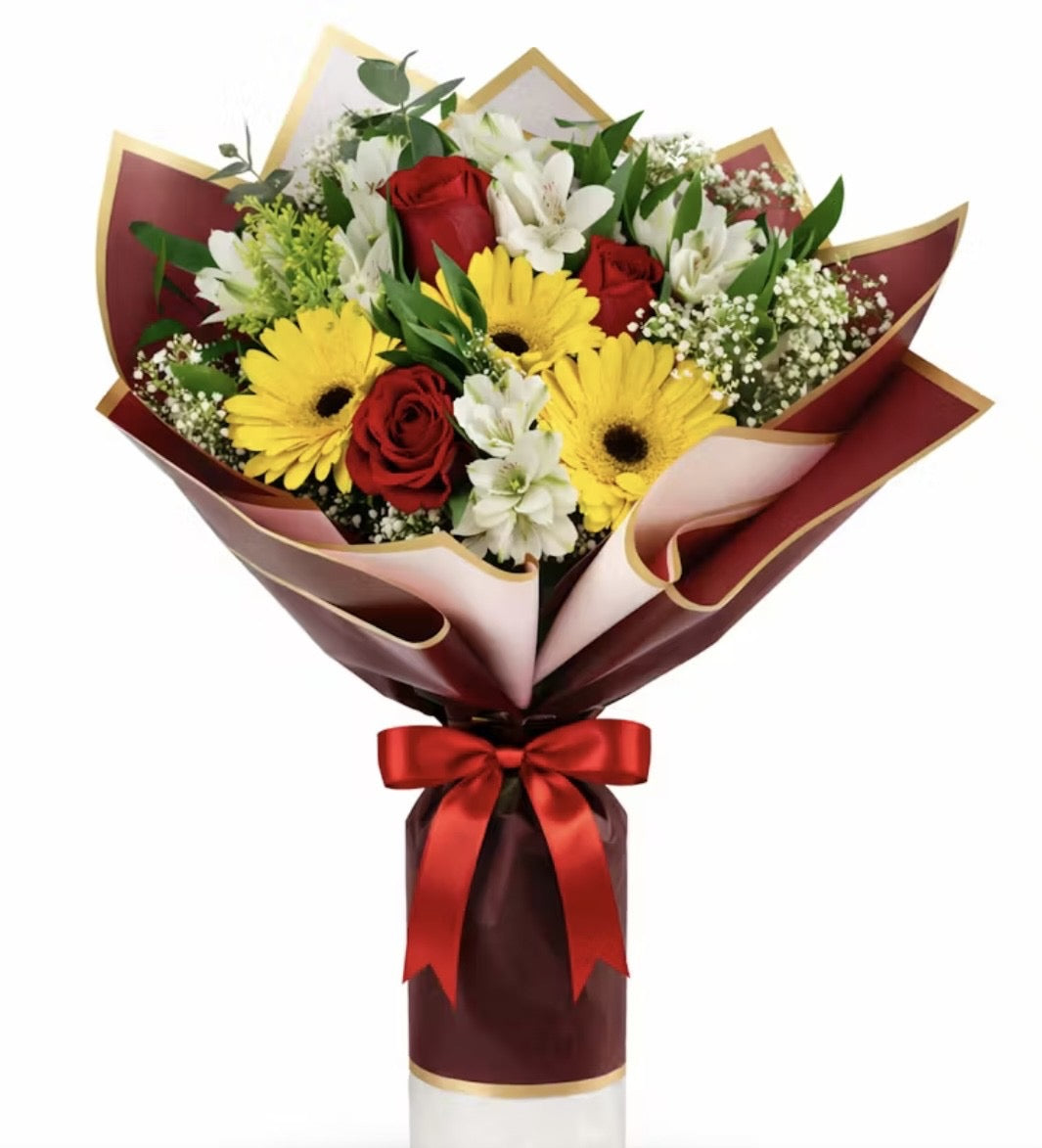 GOLDEN JOY HAND-TIED BOUQUET