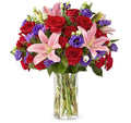 Vibrant Love Rose &amp; Lily Bouquet