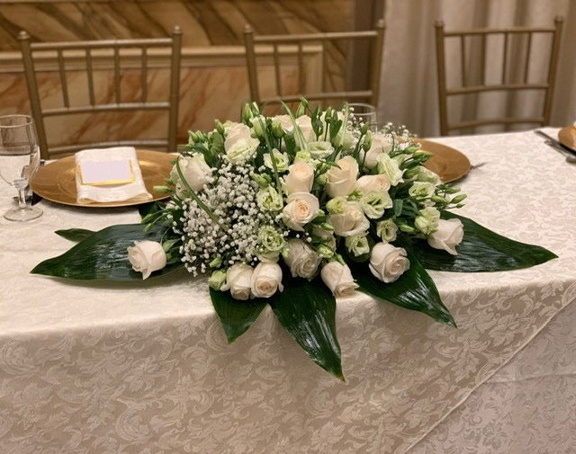 Elegant Wedding & Engagement Table Floral Arrangement
