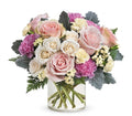 Elegant Pastel Rose & Carnation Floral Arrangement