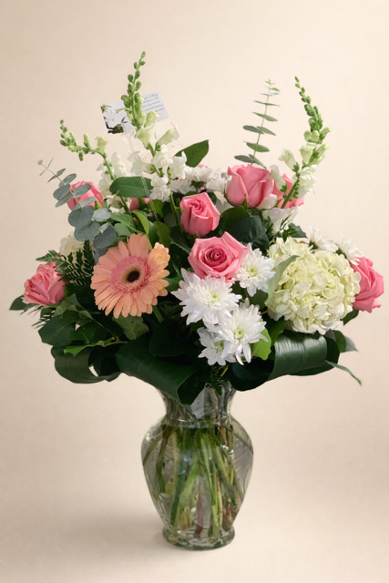 Blush Garden Vase Arrangement